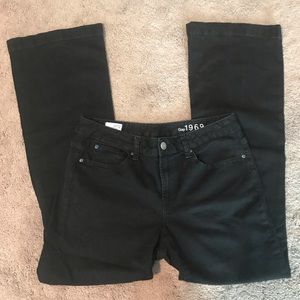 GAP 1969 Fit and Flare Black Jeans